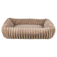 Produktbild von Trixie Hundebett Lonni aus Plüsch in Braun für kleine Hunde und Welpen Grösse S