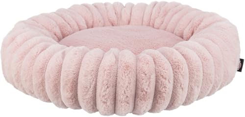 Trixie Hundebett Lonni rund Rosa für kleine Hunde und Welpen 50 cm Durchmesser – Bild 1 von 4