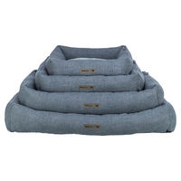 Produktbild von Trixie Hundebett Viviana eckig blau/hellblau 60 x 50 cm aus Polyester