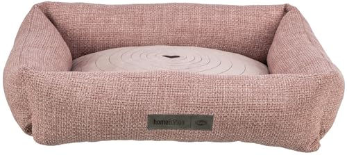 Trixie Hundebett Viviana eckiges Kuschelbett mit Samtbezug in Rosa 80x60 cm – Bild 1 von 6