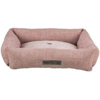 Produktbild von Trixie Hundebett Viviana eckiges Kuschelbett mit Samtbezug in Rosa 80x60 cm
