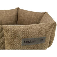 Produktbild von TRIXIE Hundebett Viviana rund in Braun mit Samtbezug Durchmesser 50 cm für kleine Hunde und Welpen
