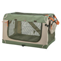 Produktbild von Trixie Hundebox Comfy Transportbox aus Polyester in Grün/Beige Größe L