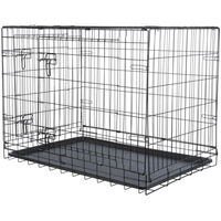 Produktbild von Trixie Hundebox Home Transportbox aus Metall Schwarz Größe L