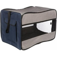 Produktbild von TRIXIE Hundebox Twister Transportbox aus Polyester Blau Grau S/M