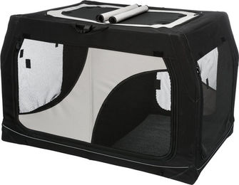 Trixie Hundebox Vario Double Transportbox für Hunde in Schwarz/Grau Größe S – Bild 1 von 13