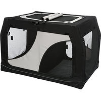 Produktbild von Trixie Hundebox Vario Double Transportbox für Hunde in Schwarz/Grau Größe S