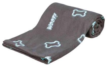 Trixie Hundedecke Barney Fleecedecke aus Polyester in Beige Grau Braun – Bild 1 von 3