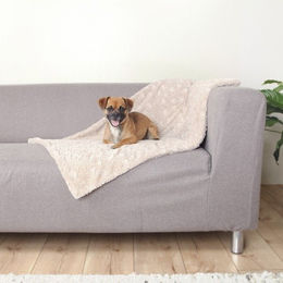 Trixie Hundedecke Cosy aus weichem Struktur-Plüsch Beige 150 x 100 cm - 150 cm – Bild 1 von 2