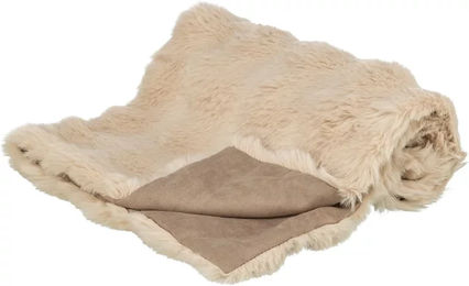 Trixie Hundedecke Elli aus Plüsch in Beige 70 x 50 cm – Bild 1 von 2