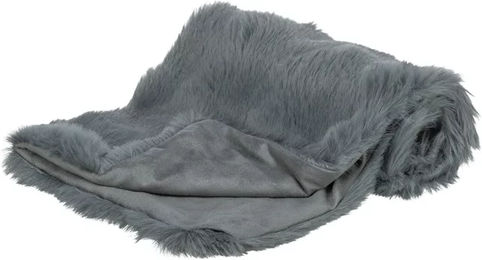 Trixie Hundedecke Elli aus Plüsch in Dunkelgrau 70 x 50 cm – Bild 1 von 5