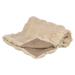 Trixie Hundedecke Elli aus Plüsch und Velours in Beige 100 x 70 cm – Bild 1 von 2