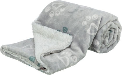 Trixie Hundedecke Jimmy Soft aus Softplüsch Grau Größe L 150 x 100 cm – Bild 1 von 4