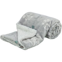 Produktbild von Trixie Hundedecke Jimmy Soft aus Softplüsch Grau Größe L 150 x 100 cm