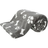 Produktbild von Trixie Hundedecke Kenny aus Plüsch Grau L 75 x 50 cm