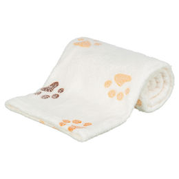 Trixie Hundedecke Lingo aus Polyester in Weiß/Beige 100 x 75 cm – Bild 1 von 3