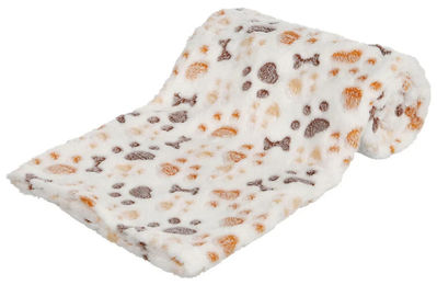 Trixie Hundedecke Lingo Fleece XS Weiß/Beige 75x50cm Hypoallergen - 1 Stk. – Bild 1 von 3