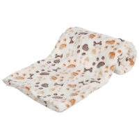 Produktbild von Trixie Hundedecke Lingo Fleece XS Weiß/Beige 75x50cm Hypoallergen - 1 Stk.