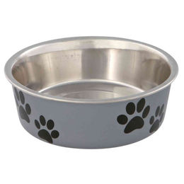 Trixie Hundefutternapf aus Edelstahl mit Kunststoffummantelung rutschfest 0,25l 12 cm bunt - 0,25 l – Bild 1 von 11