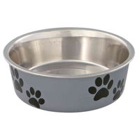 Produktbild von Trixie Hundefutternapf aus Edelstahl mit Kunststoffummantelung rutschfest 0,25l 12 cm bunt - 0,25 l
