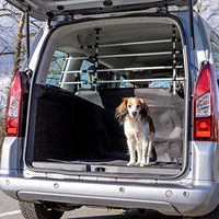 Produktbild von TRIXIE Hundegitter aus Aluminium für große Rassen mit Kopfstützenfixierung Silber/Schwarz Größe M