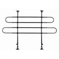 Produktbild von Trixie Hundegitter Auto-Schutzgitter gewinkelt aus Metall Schwarz 85-140 x 75-110 cm