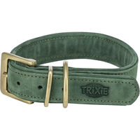 Produktbild von Trixie Hundehalsband aus echtem Leder in Grün Größe XS
