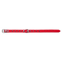 Produktbild von Trixie Hundehalsband Basic Nieten aus Leder Rot Größe M-L