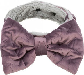 Trixie Hundehalsband Estelle aus Plüsch mit Schleife Lila Grün Größe M/L 40-55 cm – Bild 1 von 2