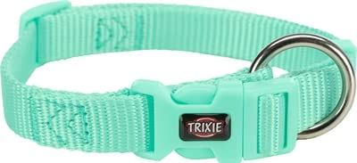 Produktbild von Trixie Hundehalsband Hond Premium Mintgrün aus Nylon 22-35 cm