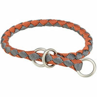 Produktbild von Trixie Hundehalsband mit Gurtband in Rot und Grau Größe M