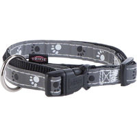 Produktbild von Trixie Hundehalsband Silver Reflect aus Nylon in Schwarz Grau Größe S