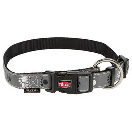 Trixie Hundehalsband Silver Reflect aus Stoff in Silber und Grau Größe XS – Bild 1 von 2
