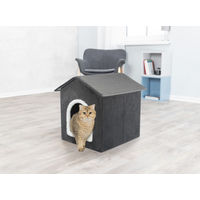 Produktbild von Trixie Hundehöhle Livia aus Polyester in Grau und Weiß, 38 x 41 x 44 cm