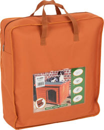 Produktbild von Trixie Hundehütte Classic Natura Flachdach aus Holz mit Isolierung Größe L
