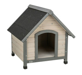 Trixie Hundehütte Cottage Satteldach aus Holz in Grau Größe L – Bild 1 von 4