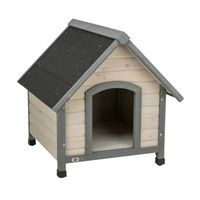 Produktbild von Trixie Hundehütte Cottage Satteldach aus Holz in Grau Größe L