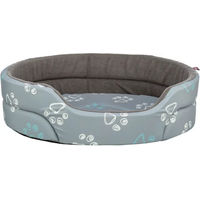 Produktbild von Trixie Hundekorb Jimmy Oval Baumwoll-Optik Grau 95 x 85 cm