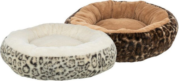 Trixie Hundekorb Leo rund in Creme mit Softplüsch für kleine und mittlere Hunde 50 cm – Bild 1 von 5