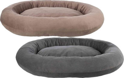 Trixie Hundekorb Talia Oval aus Velours in Grau 120 x 95 cm – Bild 1 von 3