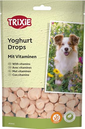 TRIXIE Hundeleckerli Joghurt Vitamin Drops vegetarischer Hundesnack ohne tierisches Protein 200 g - 6 x 200 g – Bild 1 von 3