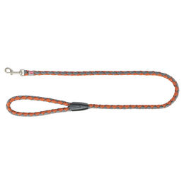Produktbild von Trixie Hundeleine Cavo aus Gurtband Grau Orange S/M - 1 Stk.