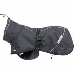 Trixie Hundemantel Calvi wasserdicht aus Polyester in Schwarz und Grau – Bild 1 von 7