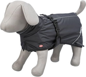 Trixie Hundemantel Calvi wasserdichter Wintermantel aus Polyester in Schwarz oder Grau Größe XS - 1 Stk. – Bild 1 von 3