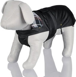 Trixie Hundemantel Paris schwarz wasserdicht aus Nylon Größe S - 1 Stk. – Bild 1 von 3