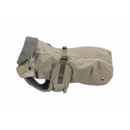 Trixie Hundemantel Rouen 2 in 1 Wintermantel wasserabweisend Polyester Beige Größe M – Bild 1 von 6
