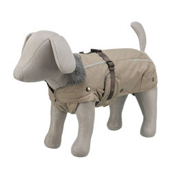Trixie Hundemantel Rouen 2 in 1 Wintermantel wasserabweisend Polyester Beige Größe S – Bild 1 von 4