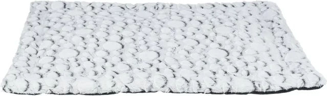 Trixie Hundematratze Mila aus Plüsch in Weiß-Grau 80 x 60 cm – Bild 1 von 2