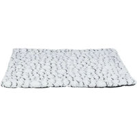 Produktbild von Trixie Hundematratze Mila aus Plüsch in Weiß-Grau 80 x 60 cm