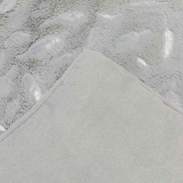 Produktbild von Trixie Hundematte Feder aus Plüsch für Hunde und Katzen Grau Silber 100 x 70 cm